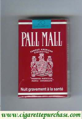 Pall Mall Famous American Cigarettes cigarettes soft box